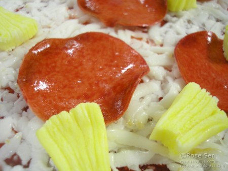 Pepperoni Pineapple Pizza Cake
