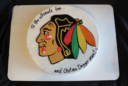 Chicago Blackhawks Cake
