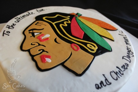 Chicago Blackhawks Cake