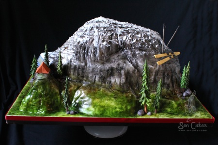 3D Mountain Cake